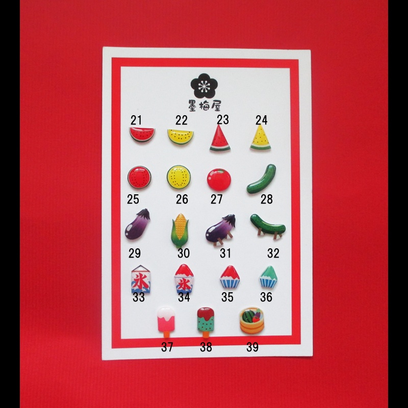 【選べるピンバッジミニ】夏の風物詩