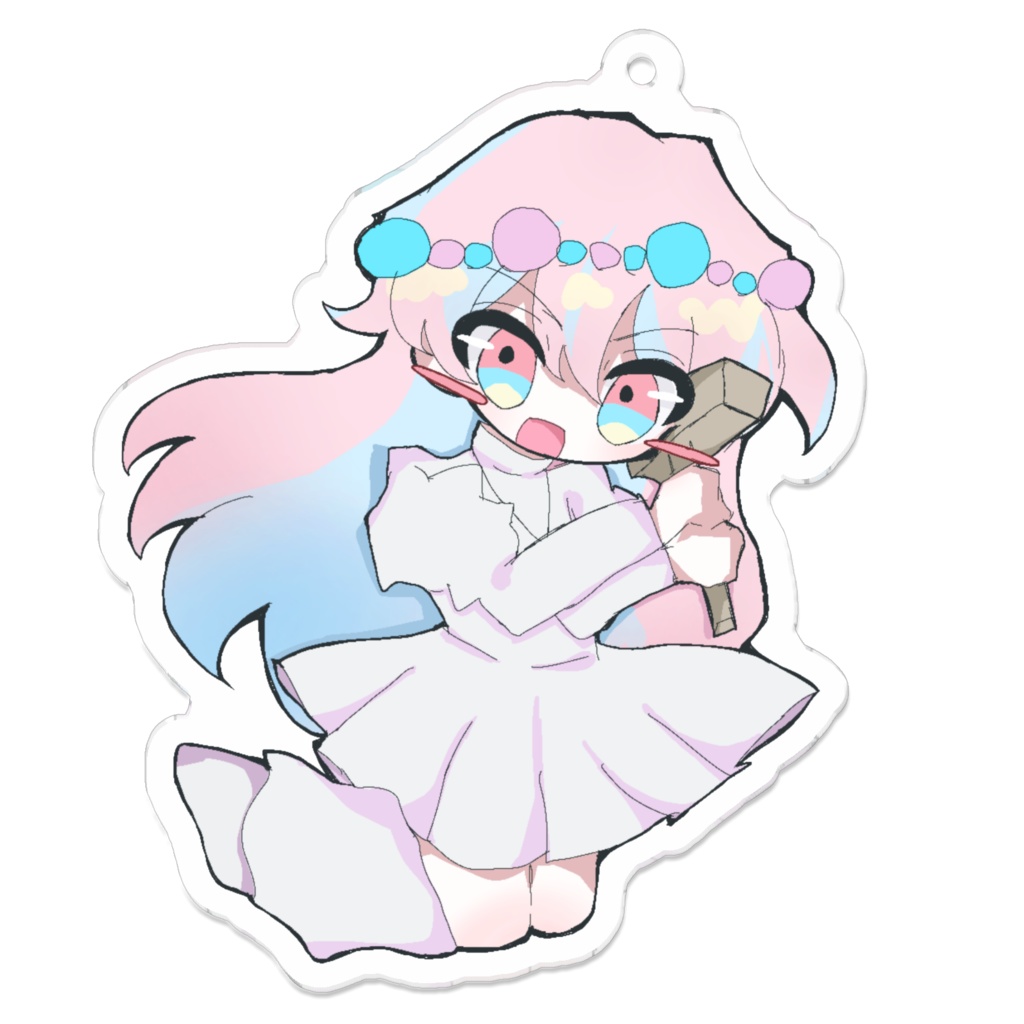 天界れぼりゅーしょん! 主人公天使 アクリルキーホルダー