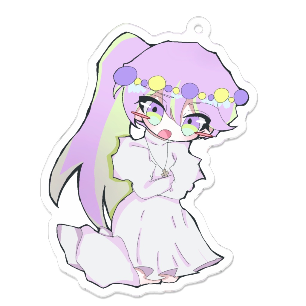 天界れぼりゅーしょん! 先輩天使 アクリルキーホルダー