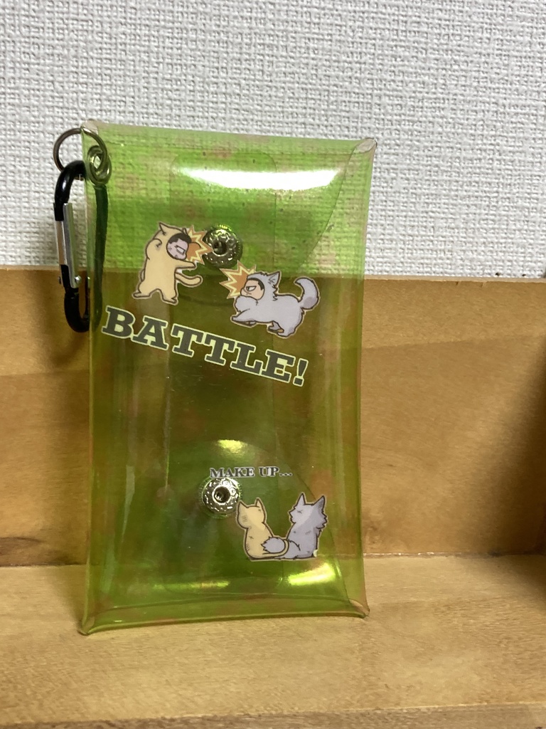 猫狼尾杉クリアポーチ(全面クリア)