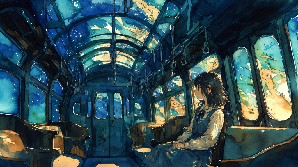 【フリーBGM】星降る夜行列車