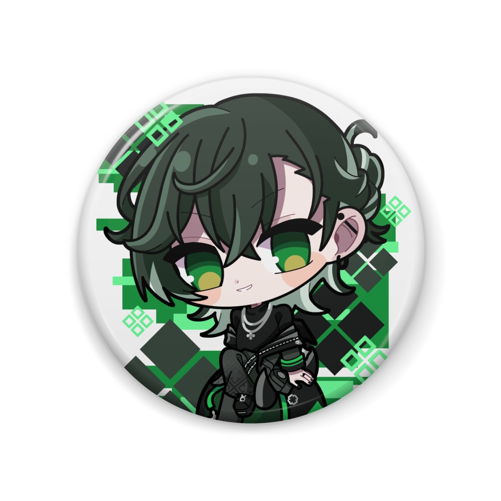 黒巴りむ缶バッジ（SD）