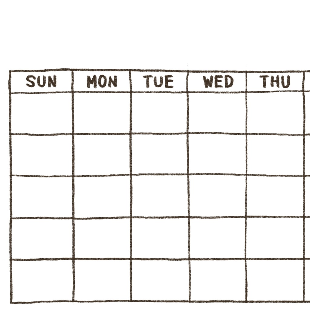 Sunday start Monthly