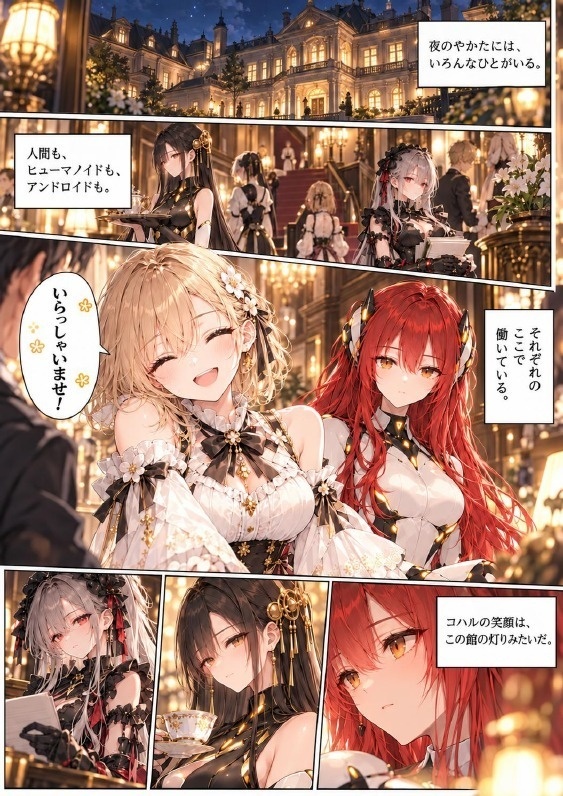 やかたものがたり｜フルカラー7P
