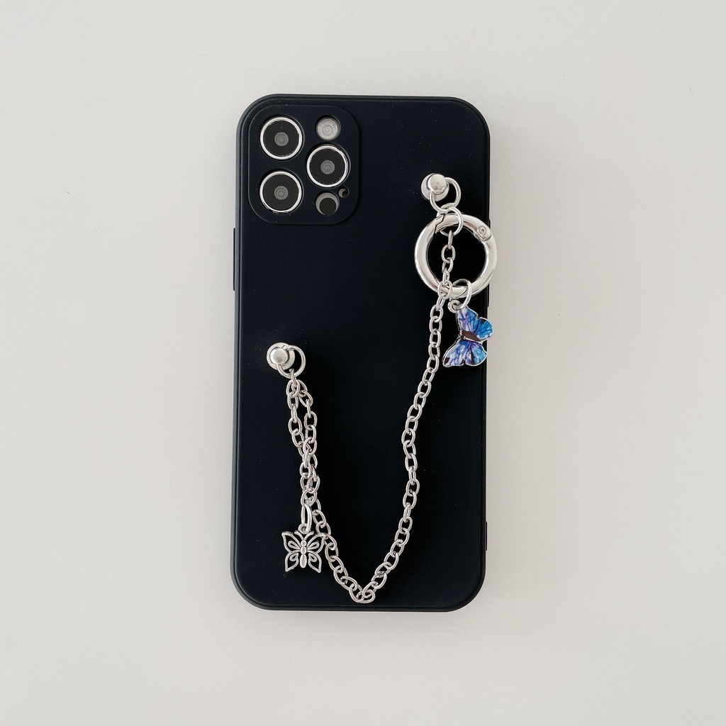 2匹の蝶のiPhoneスマートフォンケース