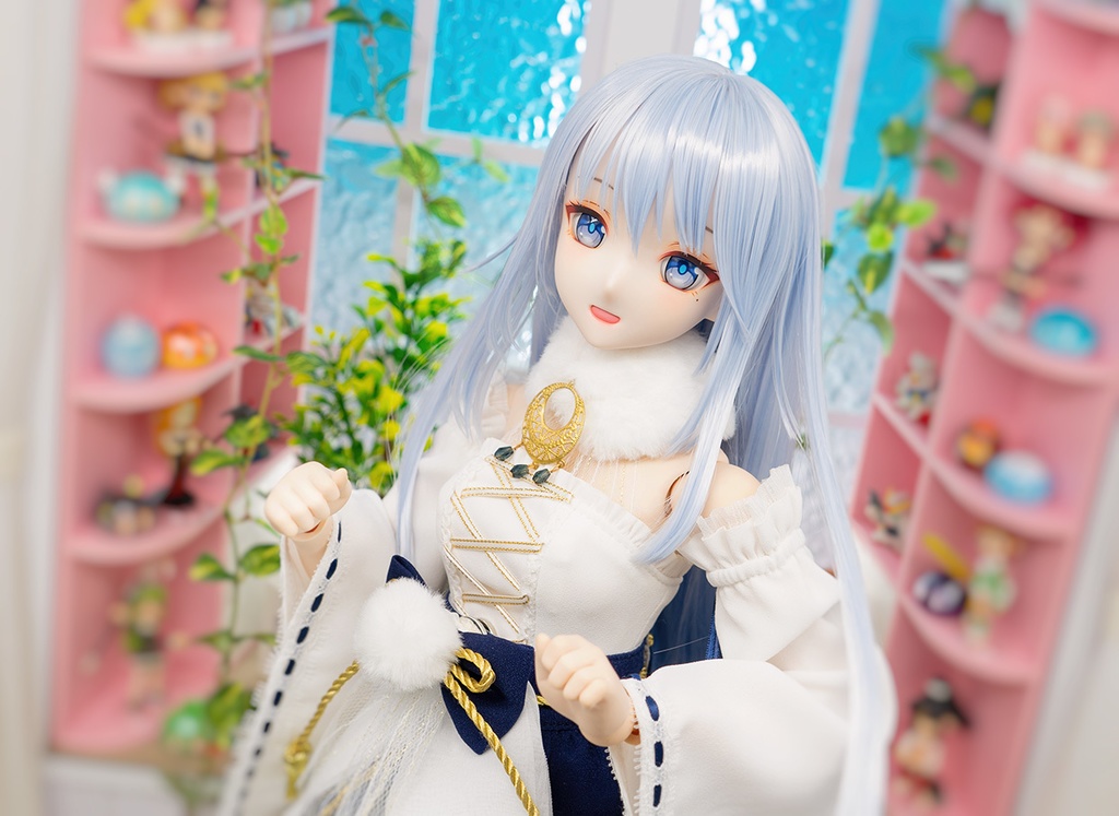 Was sold ★ [KK WORKSHOP] NO.374(原神 神里綾華 風) DDH-09 セミホワイト肌カスタムヘッド+アイ