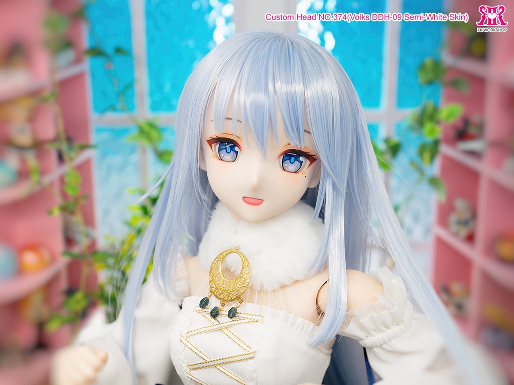 Was sold ★ [KK WORKSHOP] NO.374(原神 神里綾華 風) DDH-09 セミホワイト肌カスタムヘッド+アイ
