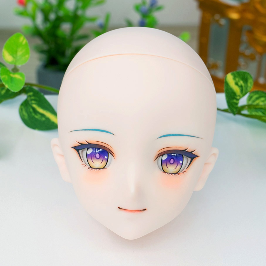 Was sold ★ [KK WORKSHOP] NO.379 DDH-09 セミホワイト肌カスタムヘッド+アイ+ウイッグ