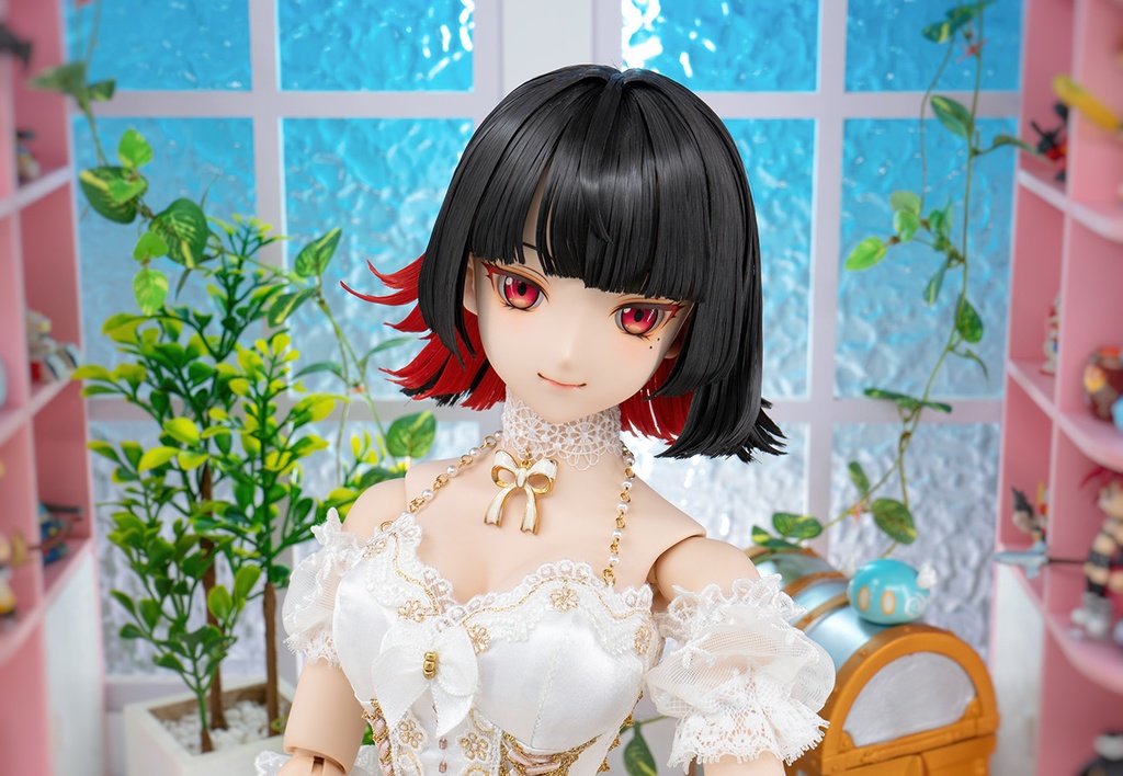 For sell ★ KK Workshop Custom Head NO.390(VOLKS DDH-09 flesh skin + wig + eyes)for DOLLFIE DREAM