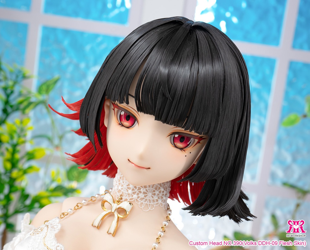 For sell ★ KK Workshop Custom Head NO.390(VOLKS DDH-09 flesh skin + wig + eyes)for DOLLFIE DREAM
