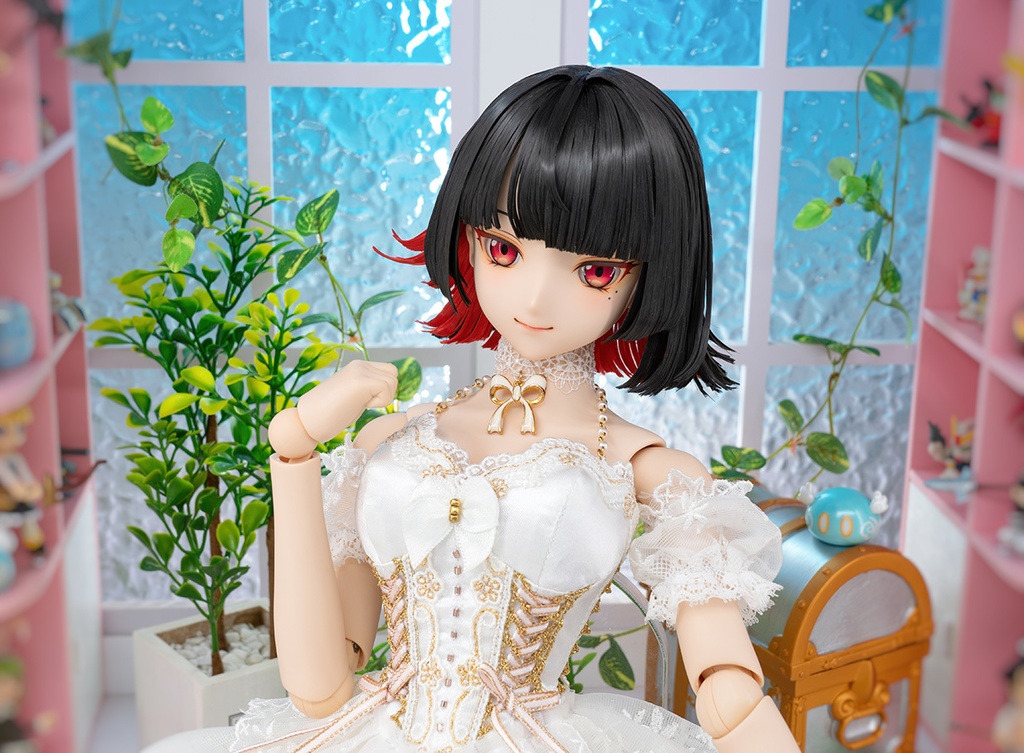 For sell ★ KK Workshop Custom Head NO.390(VOLKS DDH-09 flesh skin + wig + eyes)for DOLLFIE DREAM