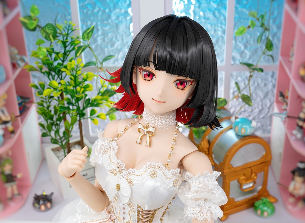 For sell ★ KK Workshop Custom Head NO.390(VOLKS DDH-09 flesh skin + wig + eyes)for DOLLFIE DREAM