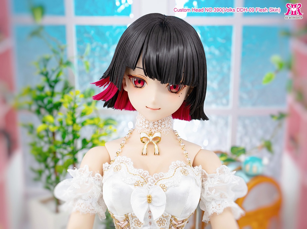 For sell ★ KK Workshop Custom Head NO.390(VOLKS DDH-09 flesh skin + wig + eyes)for DOLLFIE DREAM