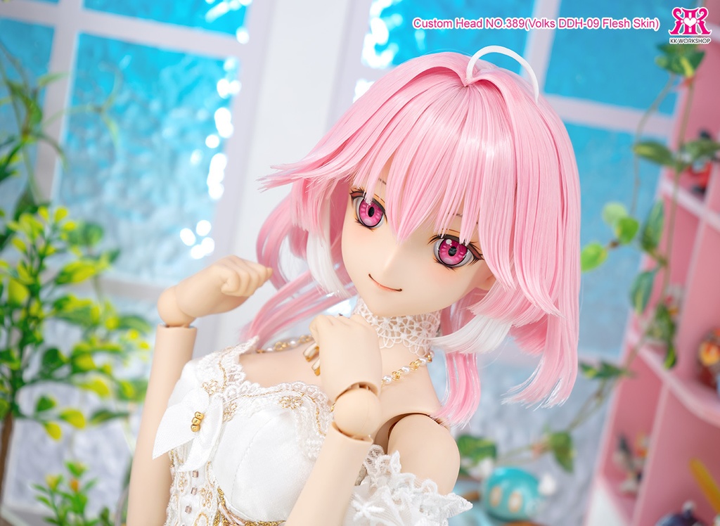 For sell ★ [KK WORKSHOP] NO.389 DDH-09 フレッシュ肌カスタムヘッド+アイ+ウイッグ