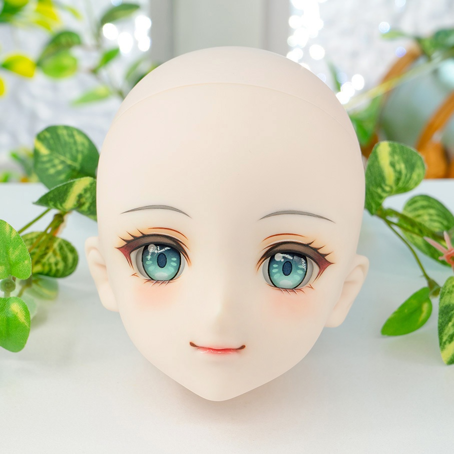 【即納】 ★ DDH-09(セミホワイト肌) カスタムヘッド+手作りアイ [KK WORKSHOP] No.393