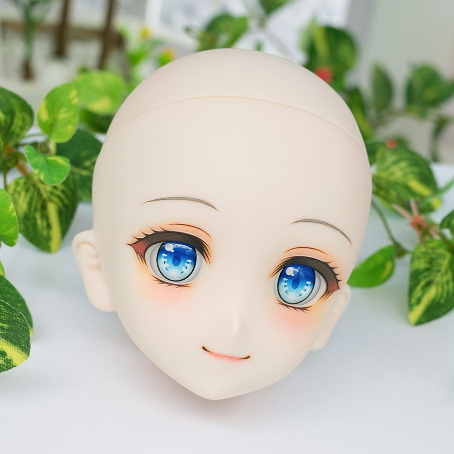 【即納】DDH-06(セミホワイト肌) カスタムヘッド+手作りアイ [KK WORKSHOP] No.400