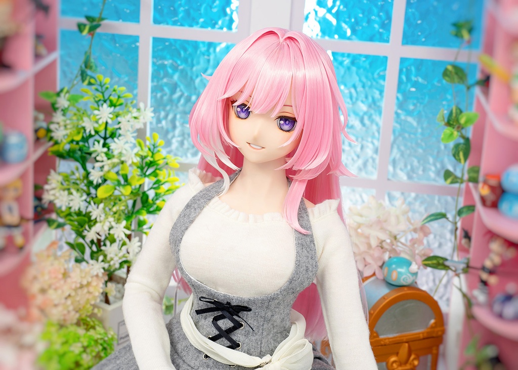 【即納】 ★ KK Workshop 9インチ(1/3)ウイッグ (昔漣 風) for Volks DDH-09