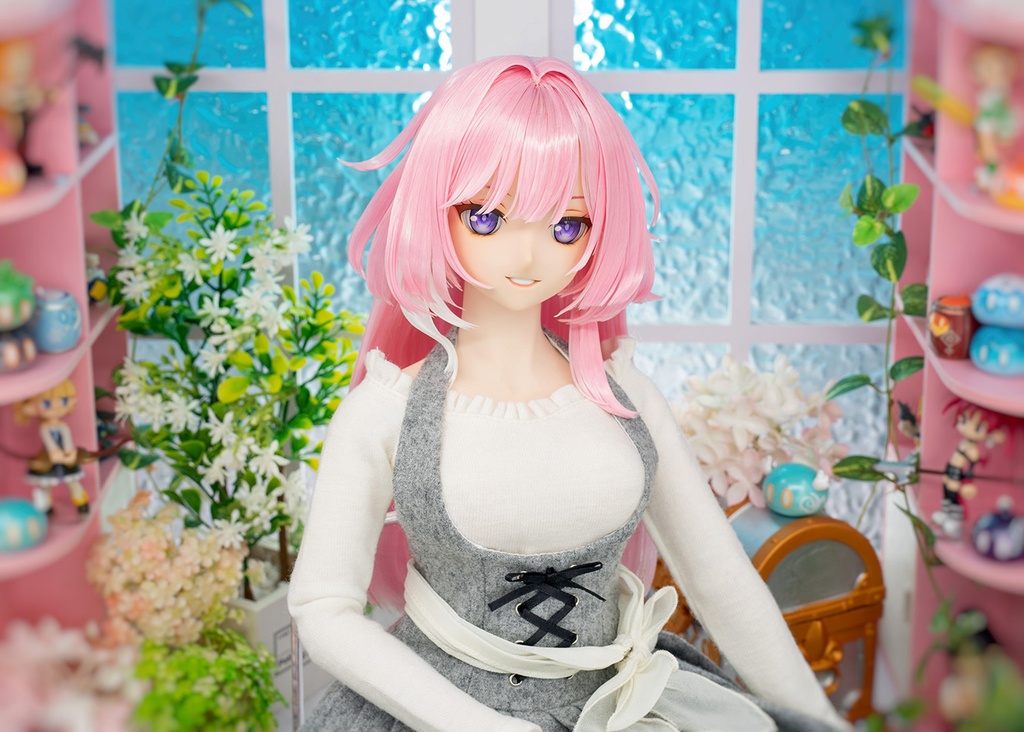 【即納】 ★ KK Workshop 9インチ(1/3)ウイッグ (昔漣 風) for Volks DDH-09