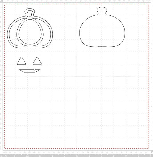 スマホで作ったかぼちゃのカットデータ<スキャンカット>