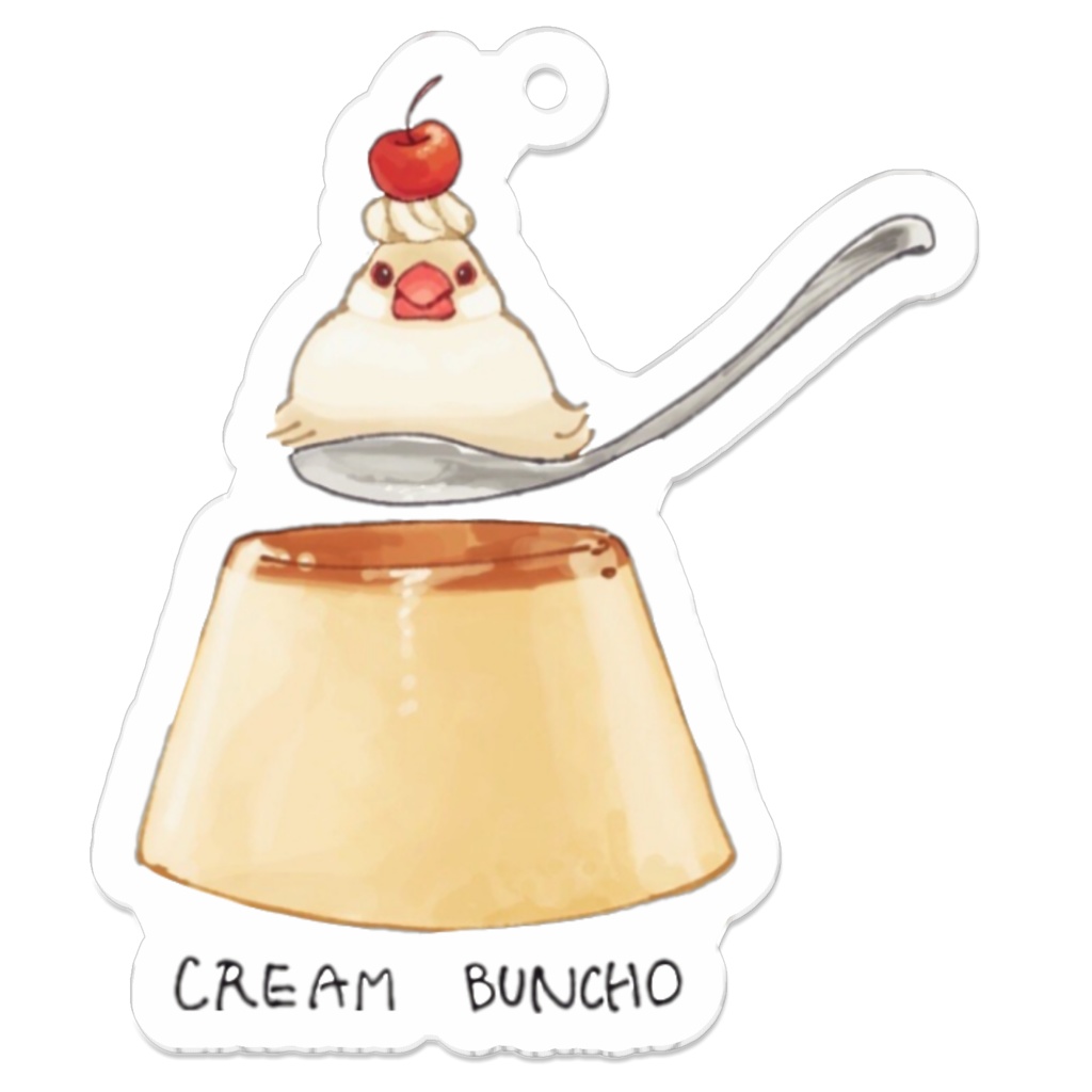 BUNCHOプリン クリーム文鳥