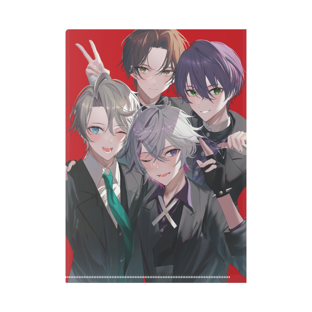 ろふまお赤クリアファイル - A4