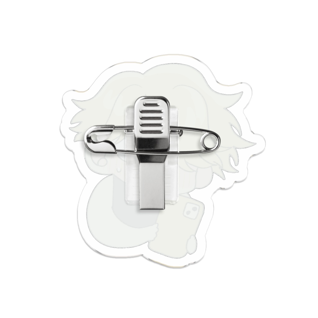 燈ともすミニキャラアクリルバッチ