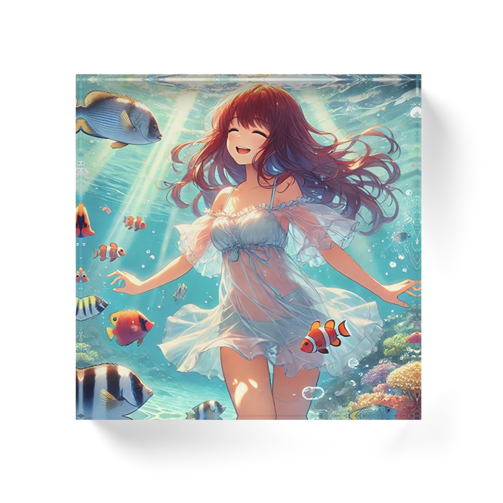 女の子と海の仲間達