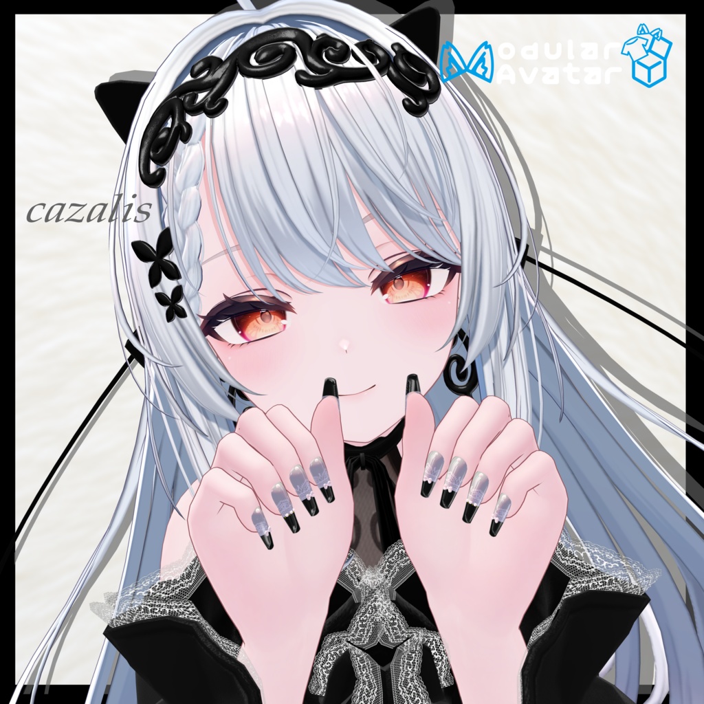 【MA対応】lace ribbon nail