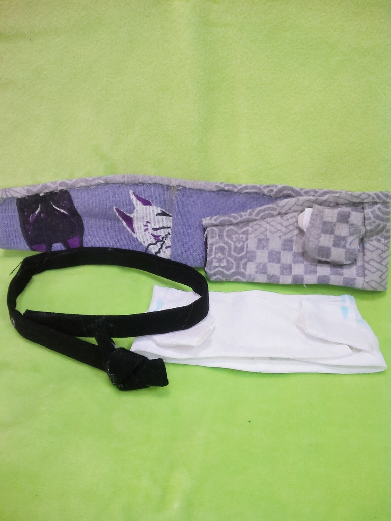 男物着物グレー裏狐柄  3セット