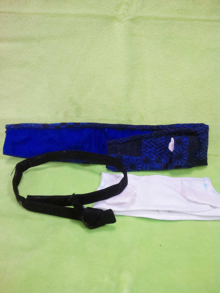 ふわころさんのお着物　男物　紺裏青　5セット