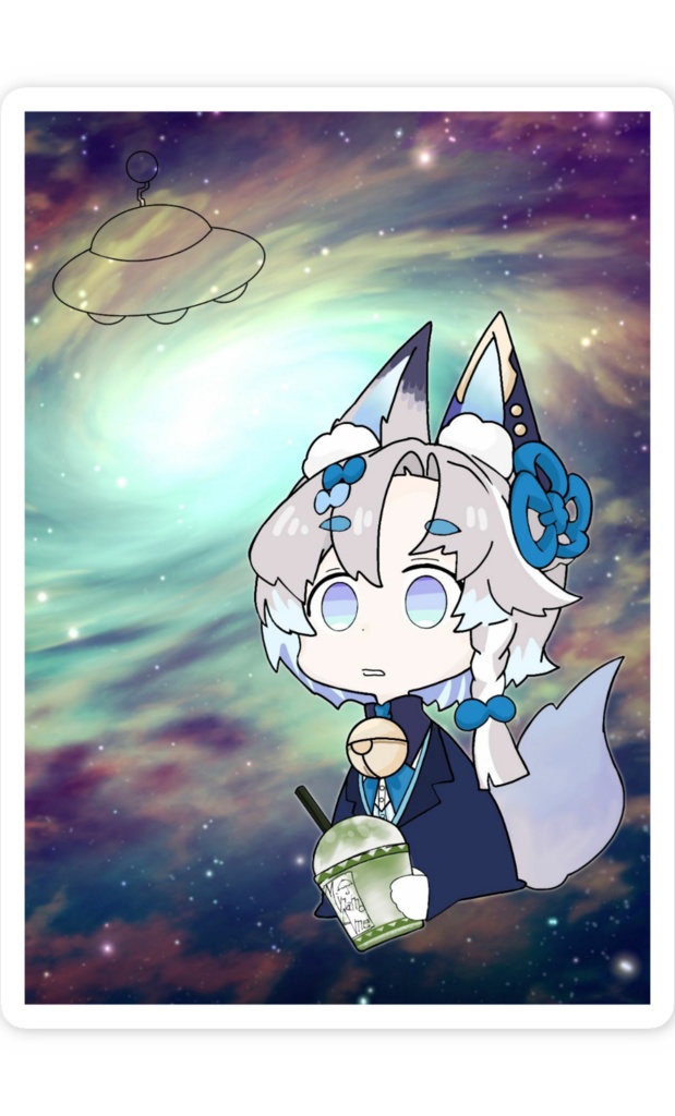 VTuber : 三七百アメ ステッカー/シール