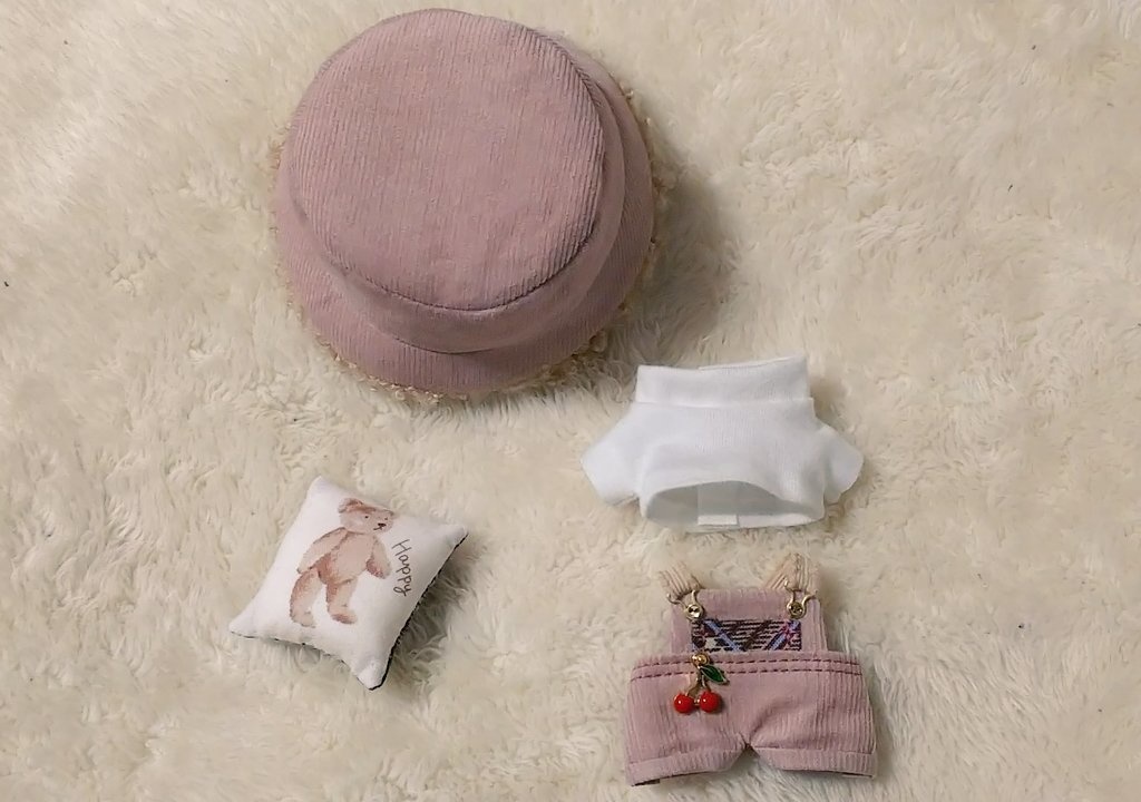 10cmぬいぐるみ用 帽子とお洋服のセット