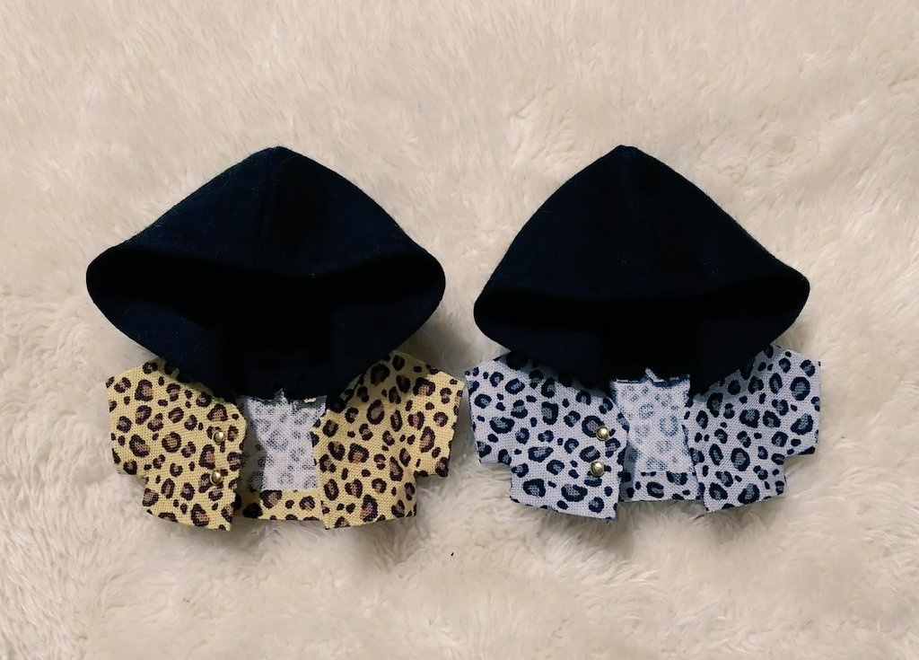 フード付きジャケット 10cmサイズのぬいぐるみ用