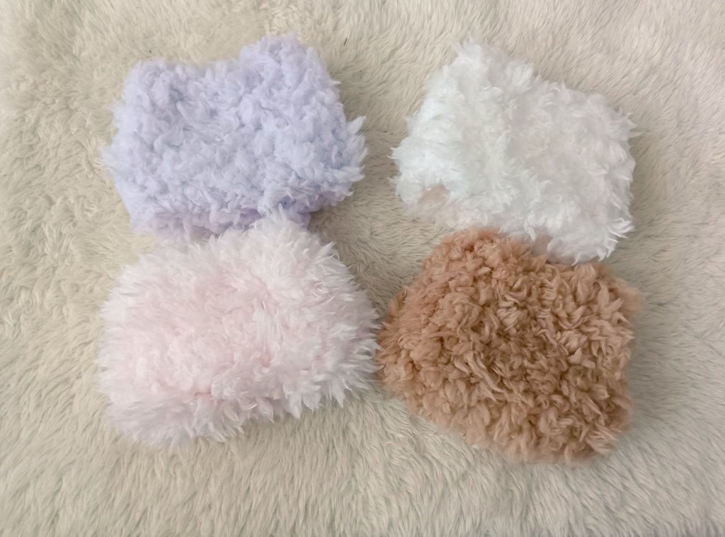 10cmサイズぬい用ファー帽子+ちょぴサイズファー帽子