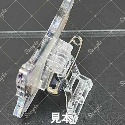 アクリルバッチ スタンド付き