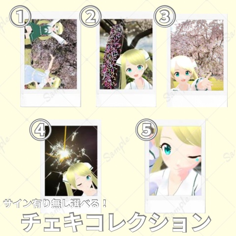 【5月】サイン有り無し選択可能!チェキコレクション