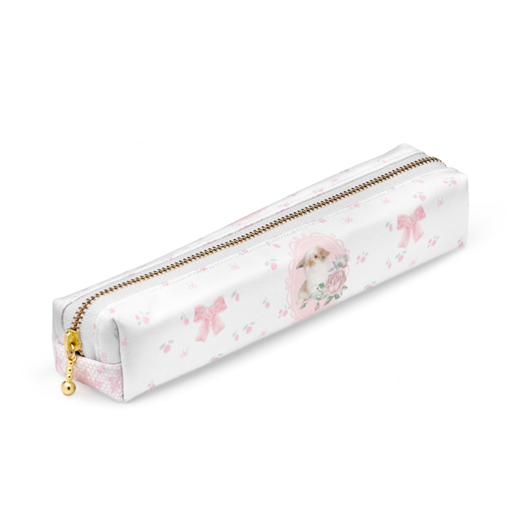 レトロガーリーペンケース(pink/black)