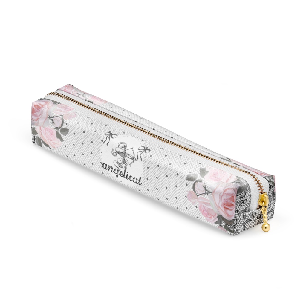 レトロガーリーペンケース(pink/black)