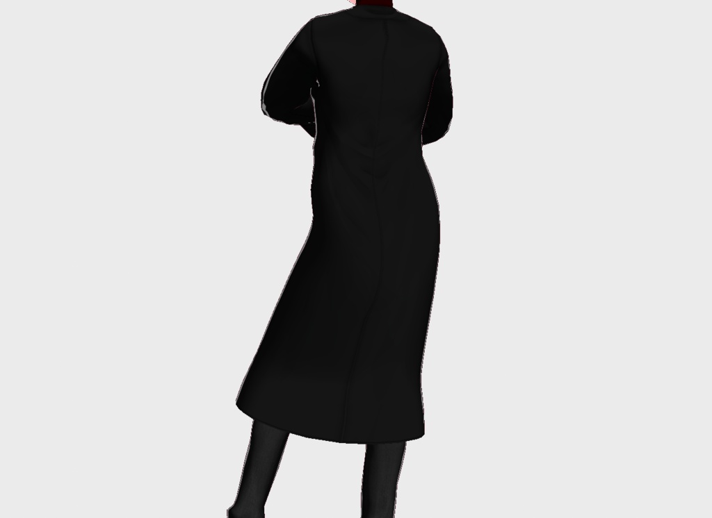 Vroid Simple long coat(+turtleneck)
