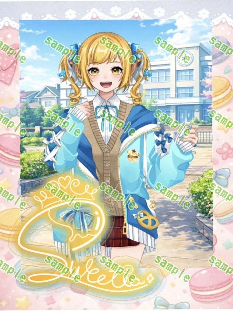 サイン入りチェキ風カード(学生風)