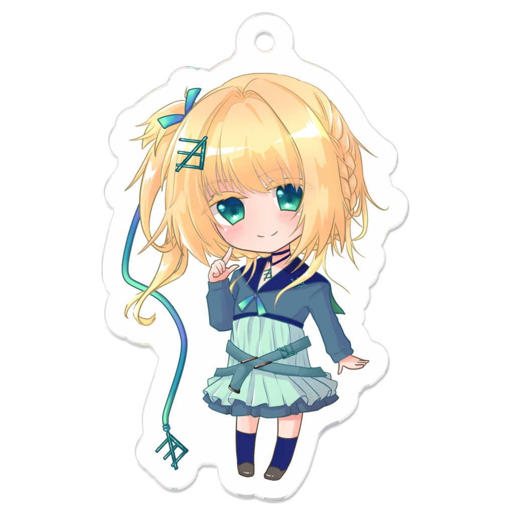 アクリルキーホルダー（ミニきょうか） - 50 x 50 (mm)