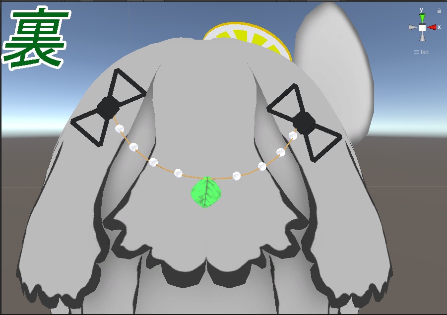 『マガキのクラちゃん向け』檸檬髪飾り&真珠髪飾り