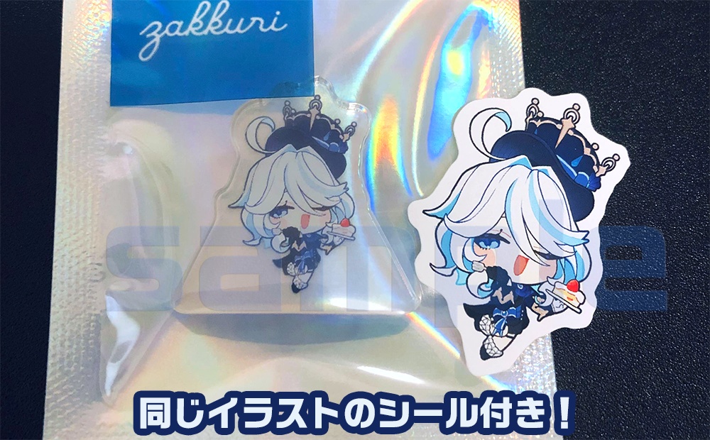 【原神】四女神ミニアクスタ/フレークシール10種セット(フリーナ/雷電将軍/ナヒーダ/マーヴィカ)