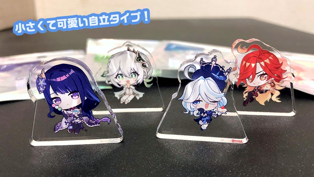 【原神】四女神ミニアクスタ/フレークシール10種セット(フリーナ/雷電将軍/ナヒーダ/マーヴィカ)