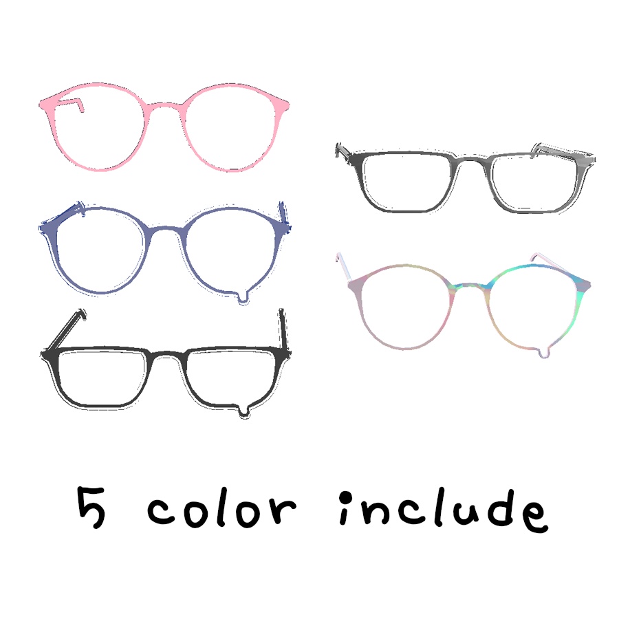 4種類涙付き眼鏡♡