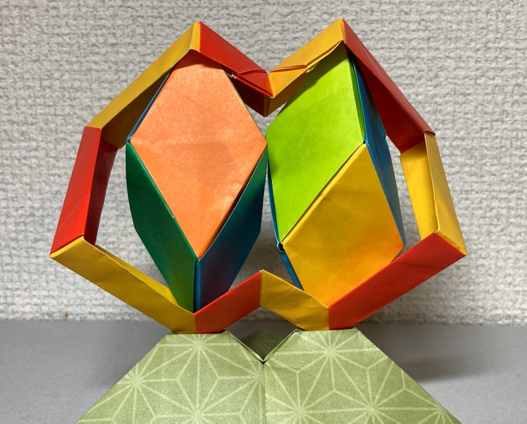 平行六面体歯車 折図 Kaito Origami Booth