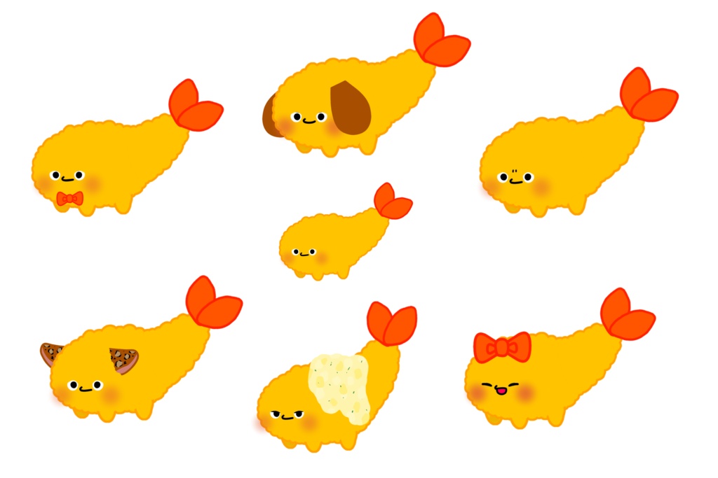 汎用Live2Dモデル「えびふりゃver.1」