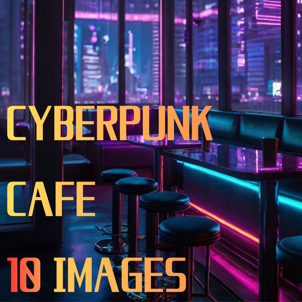 Cyberpunk Rain Cafe Night City – Futuristic AI Art Wallpaper (10 Images)