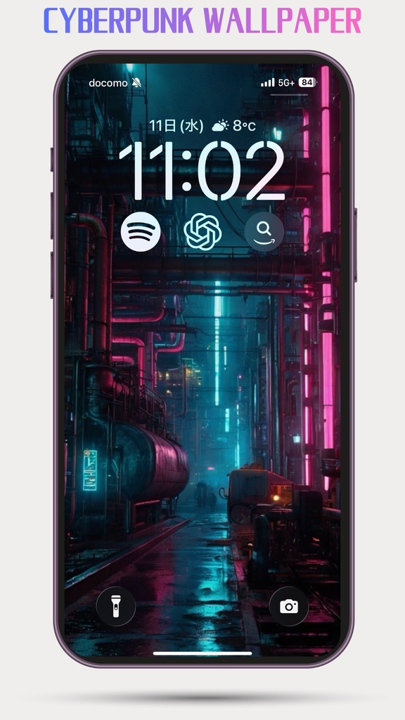 Cyberpunk Industrial Zone – Futuristic Factory Phone Wallpapers (10 Images)