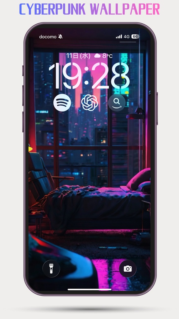 Cyberpunk Cozy Room – Futuristic AI Art Wallpaper Pack (10 Images)